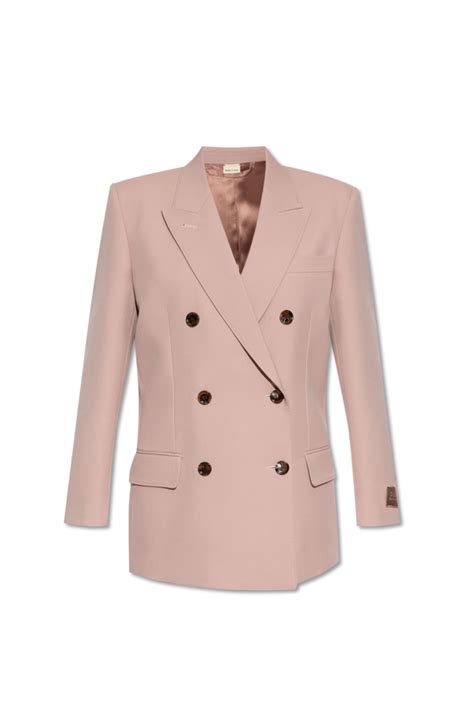 gucci wool and silk blazer hot pink|Gucci Blazers for Women .